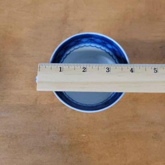 Vintage Vista Alegre Mottahedeh Blue 1824 Canton Cup And Saucer set Of 3 - Picture 7 of 13